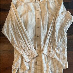 Men's yellow  Check Dress Shirt